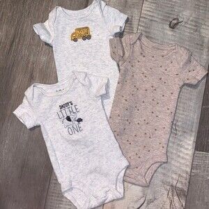 Lot of 3 baby boy, one piece- made by Child of‎ mine/Carter’s- size PREEMIE